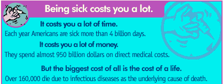 Being sick costs you a lot.