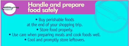 Handle and prepare food safely